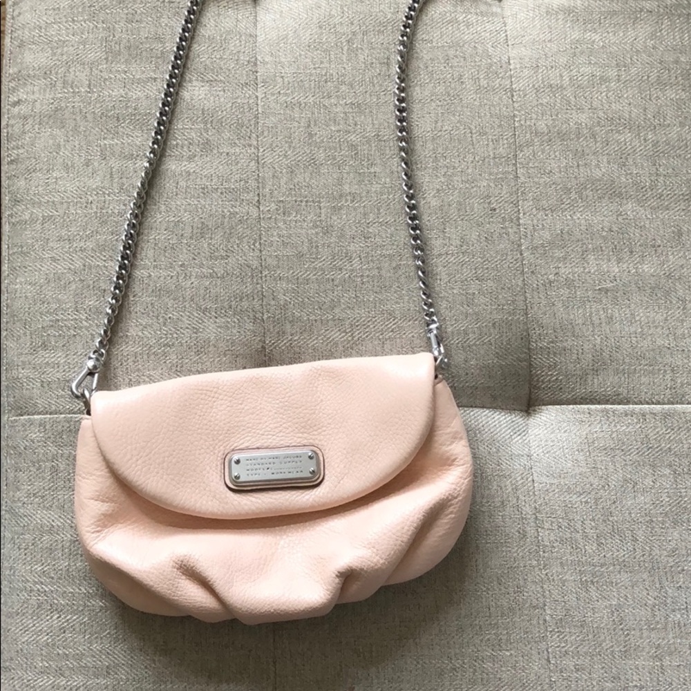 Marc Jacobs light pink leather shoulder bag